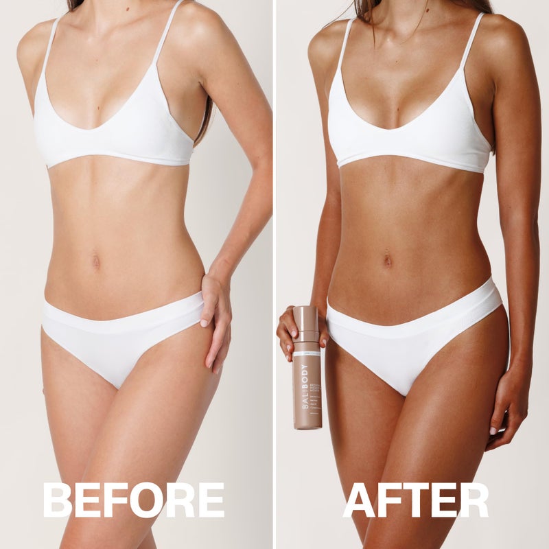 Bali Body موس تان فوري من بالي بودي | موس برونزي فوري قابل للغسل، بدون خطوط مع لمسة جافة سريعة | مكياج جسم بلون الشوكولاتة للحصول على توهج طبيعي | 200 مل/6.7 أونصة - Image 3