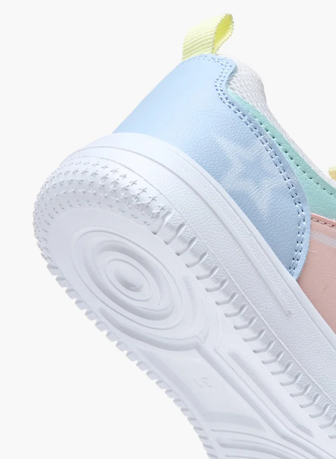 Flora Bella By Shoexpress Colourblock Sneakers with Hook and Loop Closure