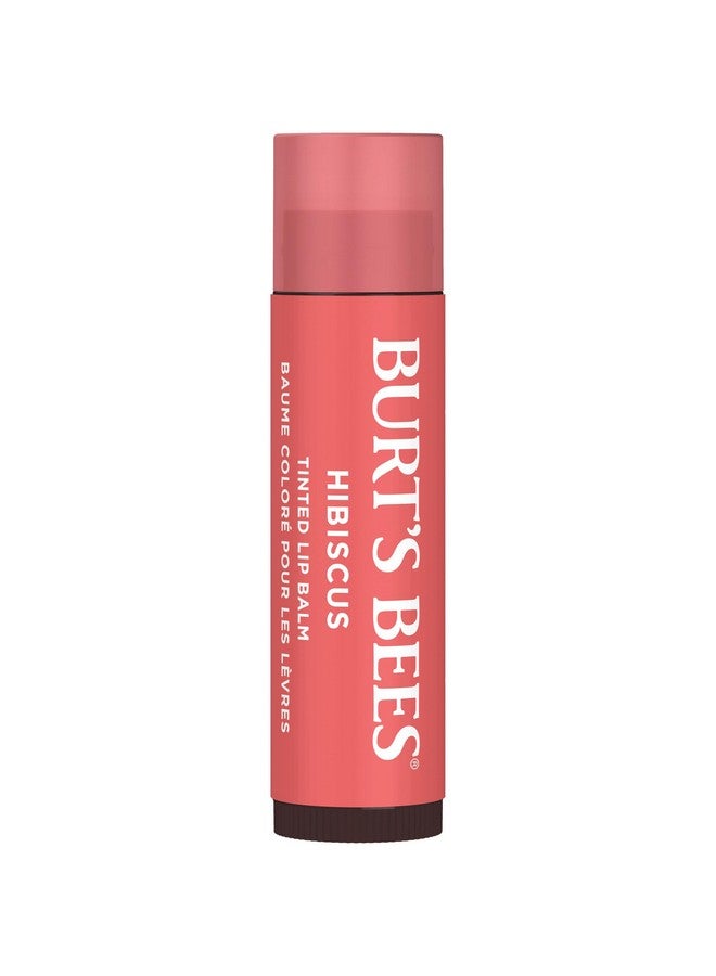 Burt's Bees 100% Natural Moisturizing Tinted Lip Balm, Hibiscus, 1 Tube, Pack of 2 - Image 2