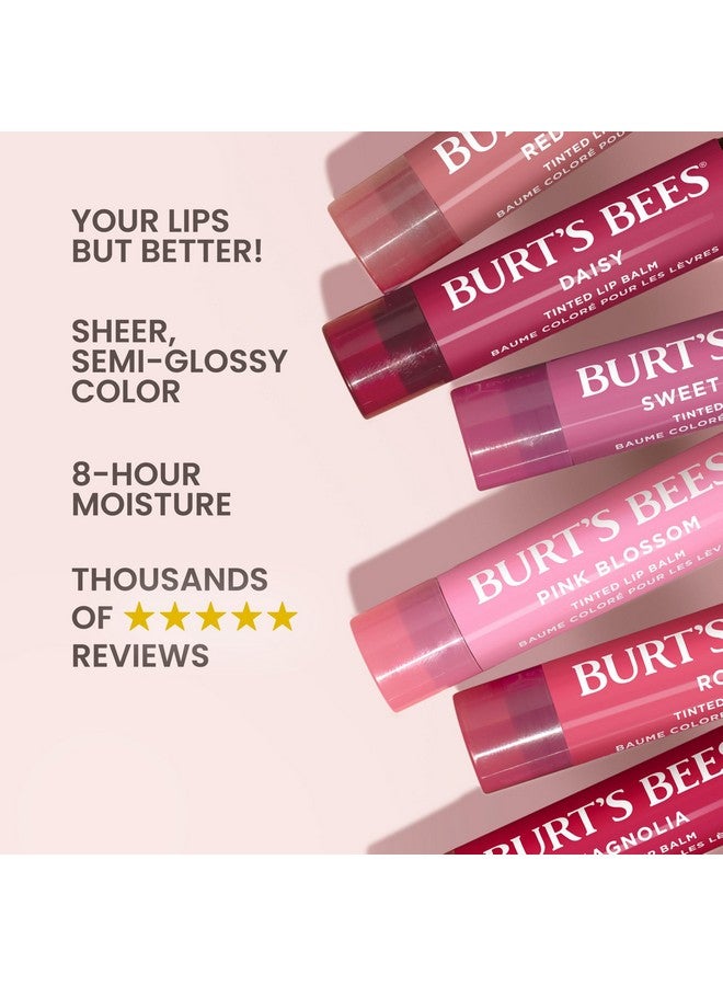 Burt's Bees 100% Natural Moisturizing Tinted Lip Balm, Hibiscus, 1 Tube, Pack of 2 - Image 3