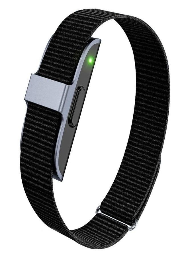 Sankel Nylon Loop Compatible for Hume Band Replacement, Womnen Men Adjustable Breathable Soft Wristband Strap for Hume Health Band Fitness Tracker (Black) - Image 1