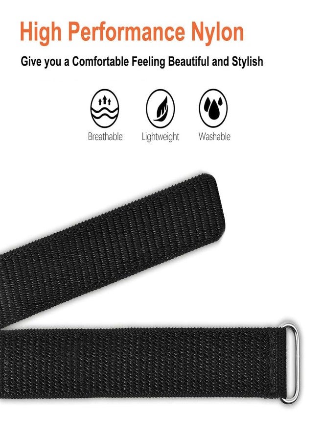 Sankel Nylon Loop Compatible for Hume Band Replacement, Womnen Men Adjustable Breathable Soft Wristband Strap for Hume Health Band Fitness Tracker (Black) - Image 2