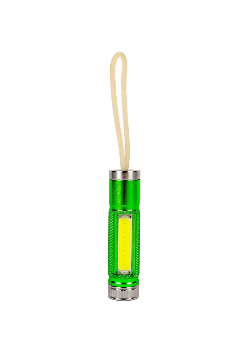 LUSTER Small flashlight with silicone hook green - Image 1
