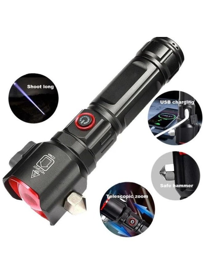 LED Flashlight  Super Bright Flashlight, Zoomable, Rechargeable Flashlight ,, Powerful Handheld Flashlight,P80 - Image 2