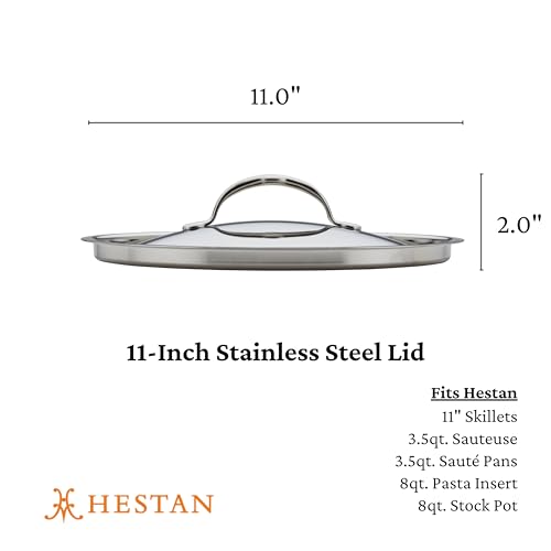 Hestan Provisions – 11" Stainless Steel Lid - Image 3