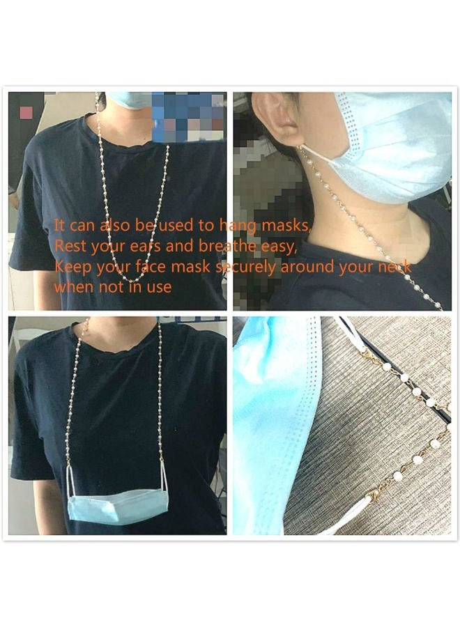 Sither Pearl Sunglasses Chian Reading Glasses Chain Strap Necklace for Women  - Image 5