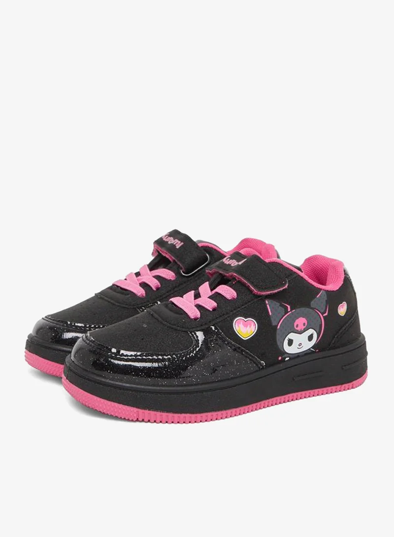 Styli Girls Kuromi Hook and Loop Sneakers