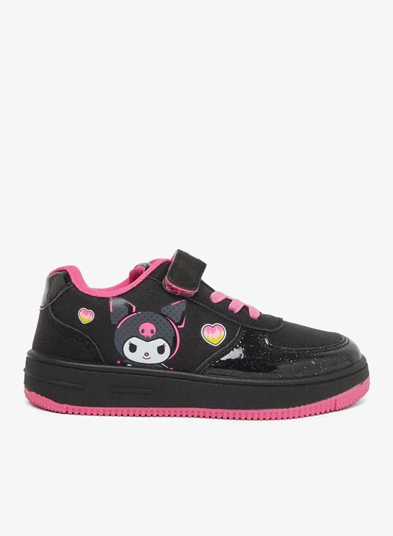 Styli Girls Kuromi Hook and Loop Sneakers