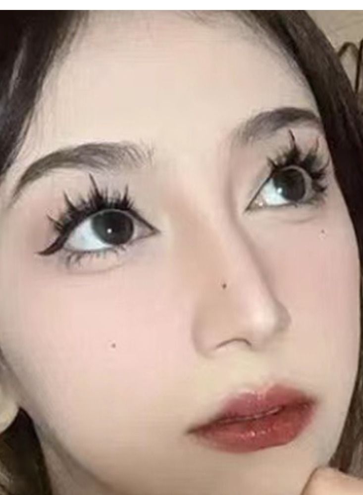 فورتي 10 صفوف من رموش المانجا 12 مم مظهر طبيعي رموش كاذبة رقيق 160 قطعة للاستبدال والراحة - Image 2