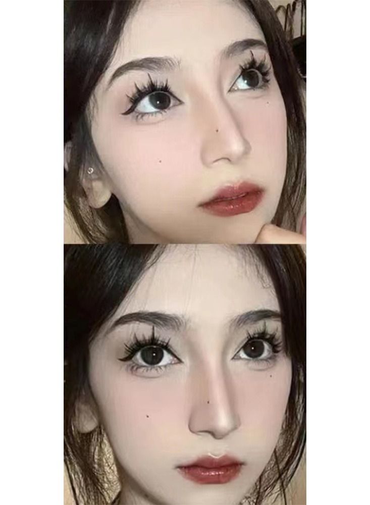 فورتي 10 صفوف من رموش المانجا 12 مم مظهر طبيعي رموش كاذبة رقيق 160 قطعة للاستبدال والراحة - Image 5