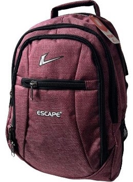 ESCAPE Backpack Laptop Compartment Sports and School Backpack Fabric Bag Outdoor Daily Use 30X43X13 Claret Red  - Image 3