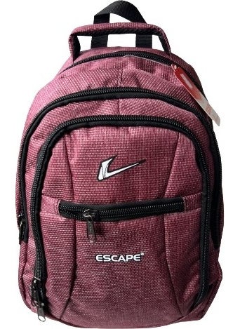 ESCAPE Backpack Laptop Compartment Sports and School Backpack Fabric Bag Outdoor Daily Use 30X43X13 Claret Red  - Image 2