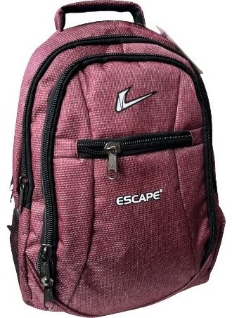 ESCAPE Backpack Laptop Compartment Sports and School Backpack Fabric Bag Outdoor Daily Use 30X43X13 Claret Red  - Image 4