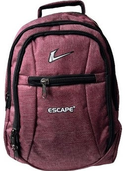 ESCAPE Backpack Laptop Compartment Sports and School Backpack Fabric Bag Outdoor Daily Use 30X43X13 Claret Red  - Image 1