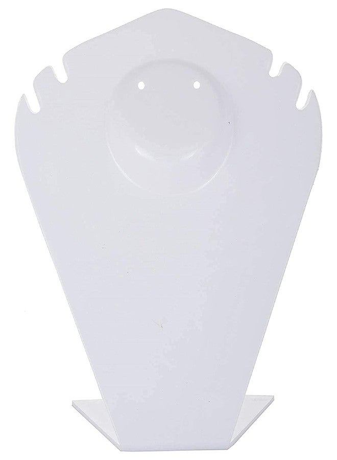 Arah White Plastic Necklace Display Stand (8.5 inch) - Image 1