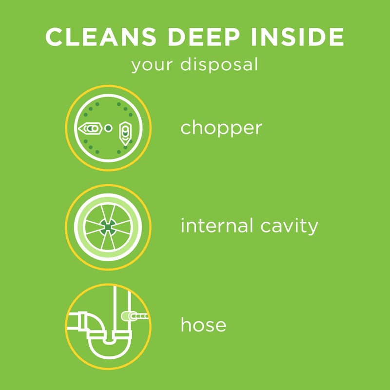 Affresh Garbage Disposal Cleaner, Helps Power Away Odor Causing Bacteria, Debris & Grime in Grind Chamber, Impeller & Drain Pipe, 9 Tablets, 9 Month Supply [3 Pack] - Image 1