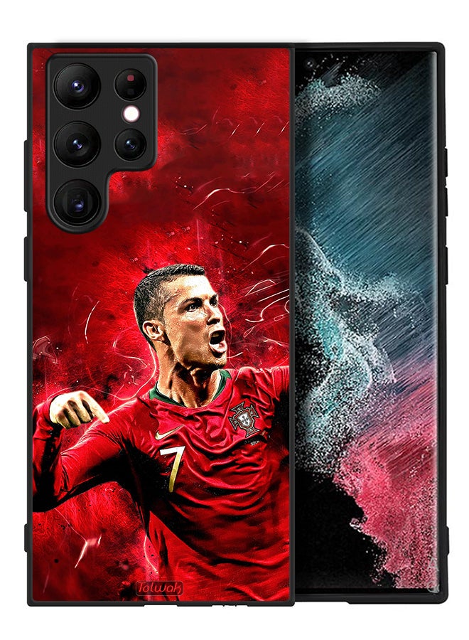 Tolwak Samsung Galaxy S22 Ultra 5G Protective Case Cover Cristiano Ronaldo - Image 2