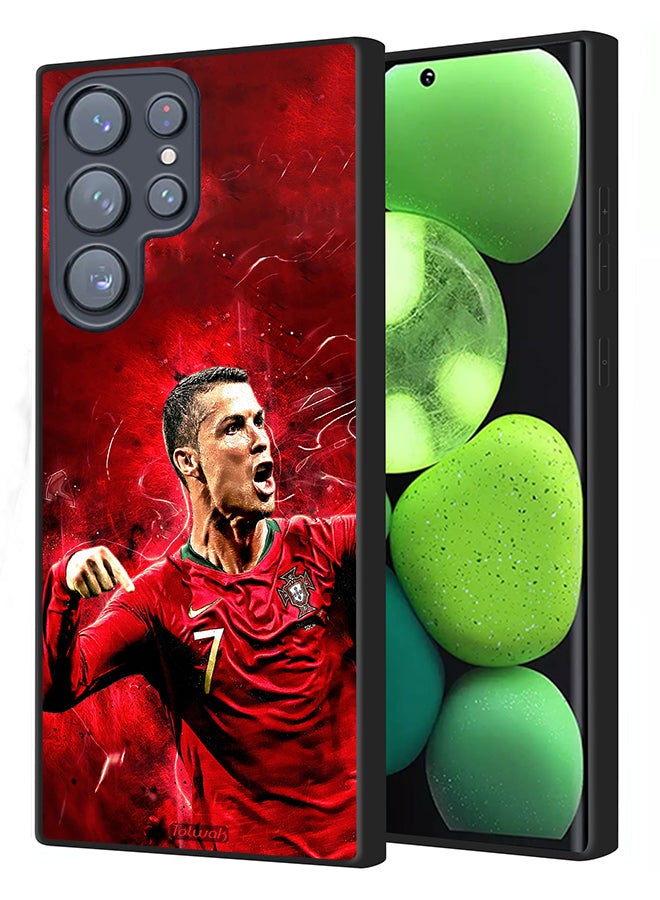 Tolwak Samsung Galaxy S22 Ultra 5G Protective Case Cover Cristiano Ronaldo - Image 1
