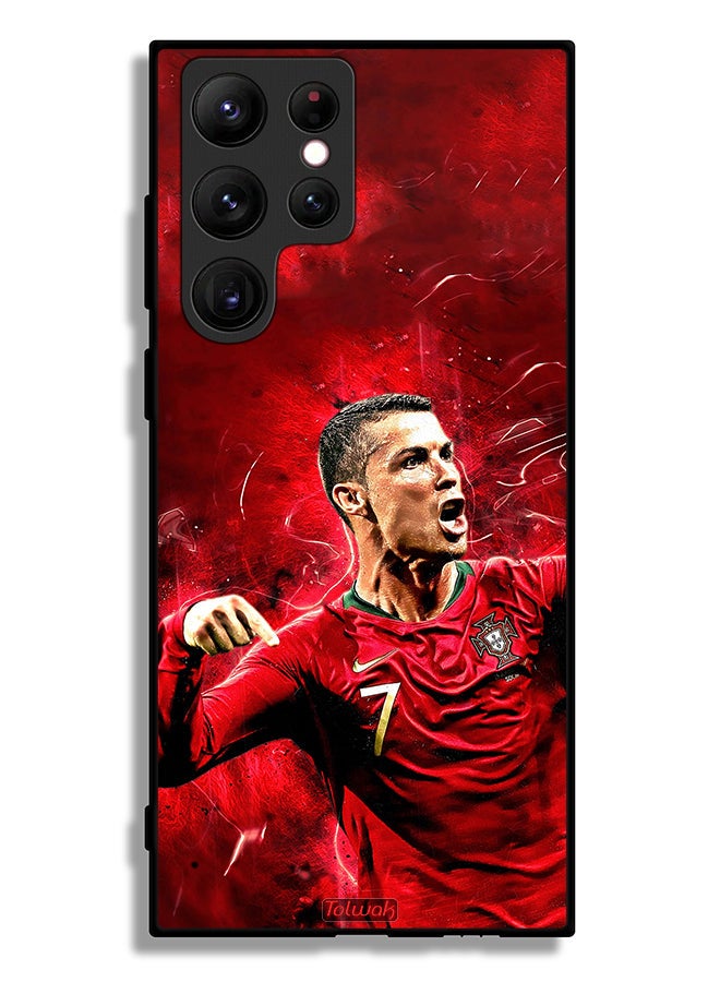 Tolwak Samsung Galaxy S22 Ultra 5G Protective Case Cover Cristiano Ronaldo - Image 3