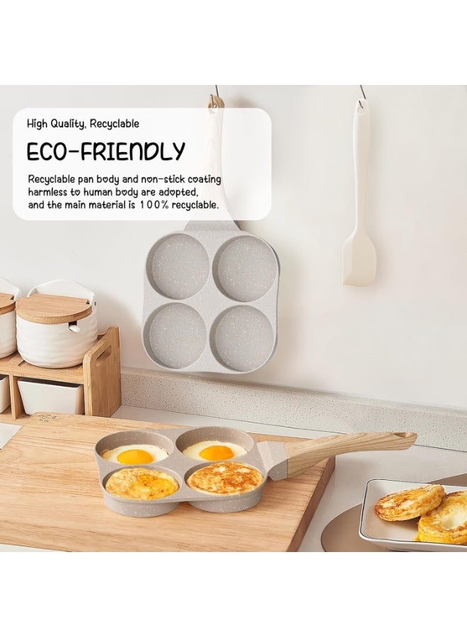 عجة البيض، طاسة عجة الجرانيت غير اللاصقة، طاسة الفطار، طاسة لعمل البيض مناسبة لفرن الغاز وتجهيزات المطبخ التعريفي. - Image 3