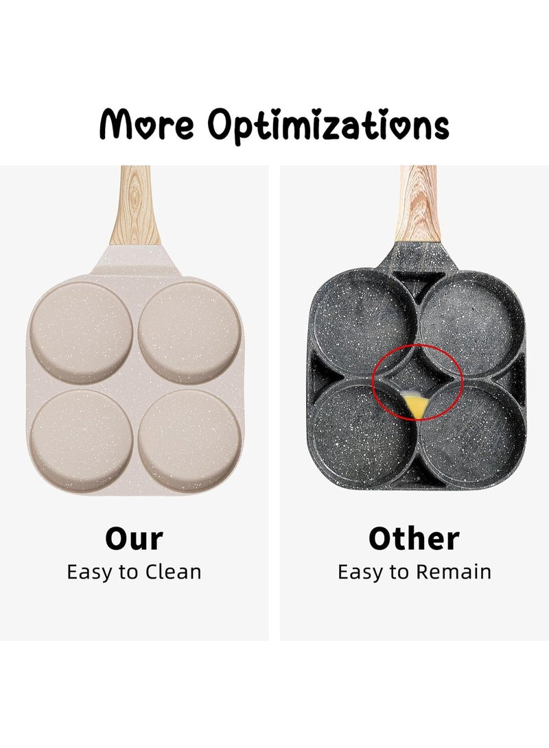 عجة البيض، طاسة عجة الجرانيت غير اللاصقة، طاسة الفطار، طاسة لعمل البيض مناسبة لفرن الغاز وتجهيزات المطبخ التعريفي. - Image 5