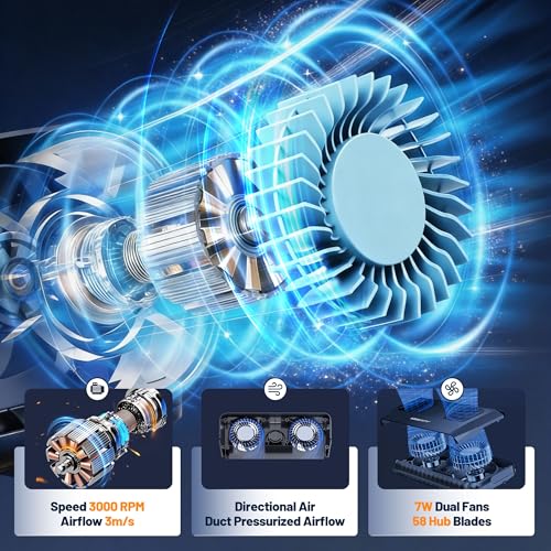AQUASMITH Aquarium Fan,Ultra-Quiet Fish Tank Cooler,More Powerful,Cooling Effect 3-7℉ with 3 Speed Modes Adjustable Applicable Aquariums with or Without Edges, for Axolotl Seawater Freshwater Coral Grass Tank - Image 3
