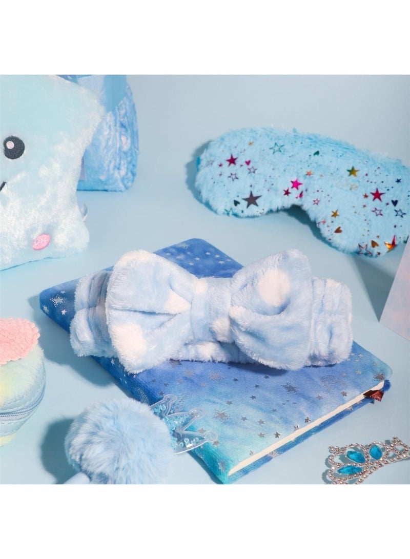 LIMOS Ice Star Toys for Girls Age 6-10 - 11 Piece Gift Set with Blanket, Tumbler, LED Star Pillow & Eye Mask - Birthday, Christmas & New Year Gifts for Kids (Blue) - Image 5