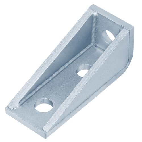 OTTFF 4 Pack 3 Hole 90 Degree Gusseted Fitting for 1-5/8" Strut Channel, L Corner Bracket, 7/32" Thick - Image 3