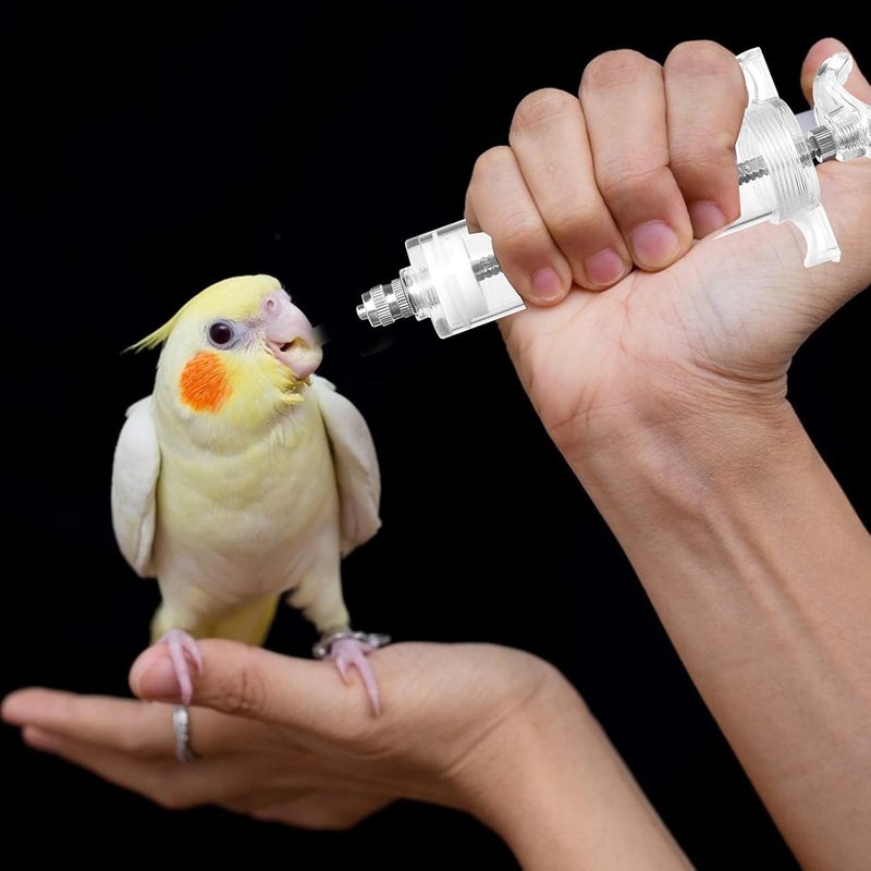 OBANGONG 3 PCS Bird Feeding Syringe Feeding Tubes for Baby Birds Used for Pet Sick Bird Parrot Feed Milk or Medicine,with 3 Curved Tubes 50ml,20ml,10ml - Image 5