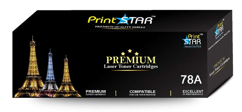 Print Star 78A Single Colour Black Laser Toner Cartridge Replacement of HP CE278A Compatible with HP LaserJet P1560, P1566, P1606, M1536DN, L100, L110, L200, L210, L300, L350, L355, L559 (Pack of 2) - Image 2