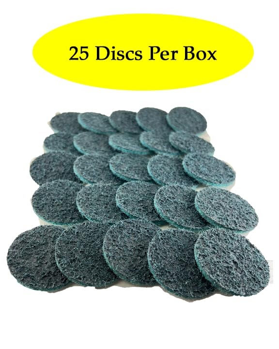 Sungold Abrasives 74901 Very-Fine Non Woven Surface Conditioning R-Type Quick Change Disc, 2-Inch, Blue (25/box) - Image 4