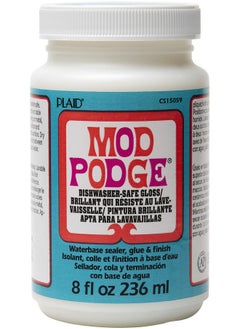 Mod Podge Dishwasher Safe Waterbased Sealer Glue And Finish (8 Ounce) Cs15059 Gloss 8 Ounce  - Image 1