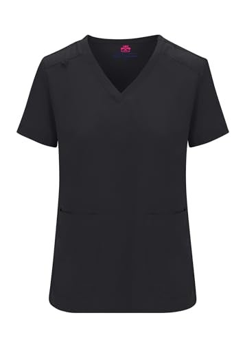 Natural Uniforms طقم سكراب نسائي أساسي من يونيفورمز الطبيعية (أسود، متوسط) - Image 4