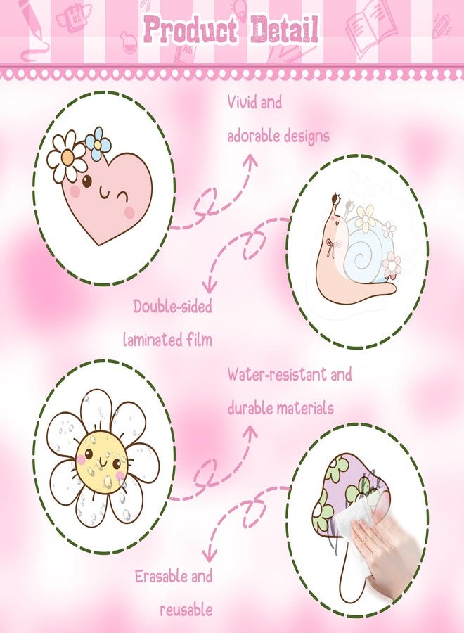 Polaxium Spring Bulletin Board Set Spring Classroom Decorations is in The Air Flower Cutouts for Classroom School Office Chalkboard Home Wall Window Door Spring Decor Supplies - Image 4