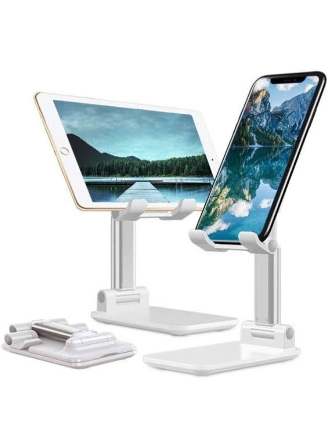 Elegant Foldable Mobile & Tablet Stand for Desk – High-Quality Design with Adjustable Height and Angle for Comfortable Video Watching and Studying – Compatible with All Phones and Tablets - Image 5