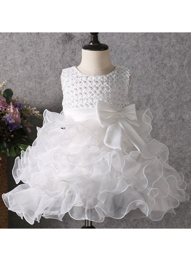 A.M Infant Baby Girls Cosplay Princess Bridesmaid Pageant Gown Birthday Party Dress 1-2 year - Image 3