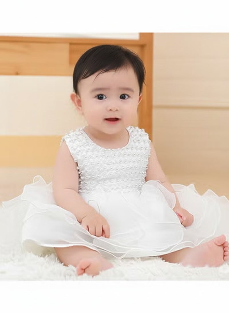 A.M Infant Baby Girls Cosplay Princess Bridesmaid Pageant Gown Birthday Party Dress 1-2 yea - Image 1