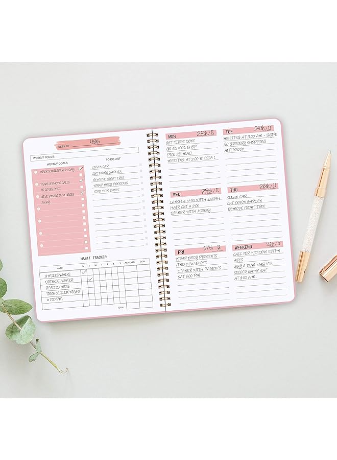 erorex Undated Weekly Planner Weekly Goals Notebook A5 To Do List Planner Habit Tracker Journal With Spiral Binding Tracker And Goal Planner 5.7 X 8.0 Inches  - Image 5