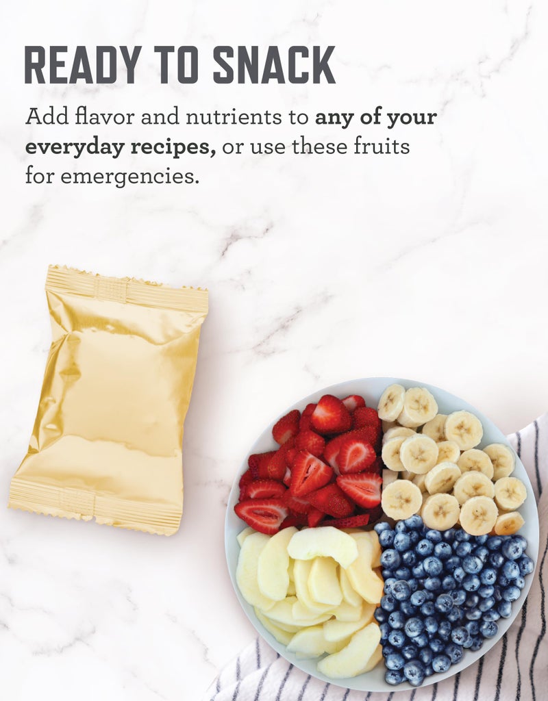 ReadyWise Emergency Food Supply - 120 Servings Fruit Bucket, Nutritious Meals, Dehydrated & Freeze Dried Food for Backpacking, Camping Essentials & Disaster Prepping Supplies, up to 25 Year Shelf Life - Image 2