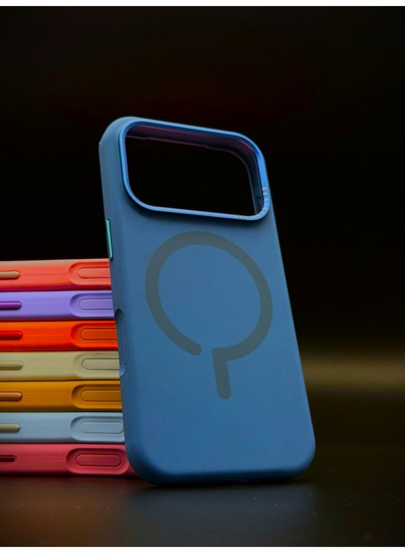 general Premium Silicone MagSafe Case for iPhone 17 Pro Max – Slim, Shockproof, Magnetic Wireless Charging Compatible Protective Cover (Navy blue) - Image 4