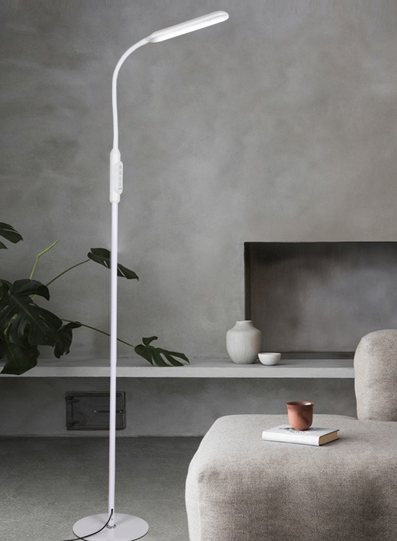 Tricolor Stepless Dimming LED Floor Lamp Nordic Dual Use Eye Protection Touch Standing Lamp Table Lamp 2-in-1 For Living Room Bedroom Study Room