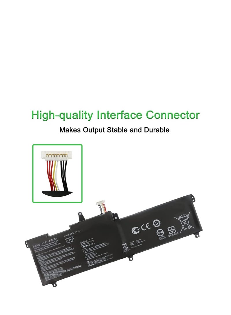 Terabyte New C41N1541 Laptop Notebook Battery Compatible with Asus ROG Strix GL702V GL702VT GL702VM Series 15.2V 76Wh - Image 3