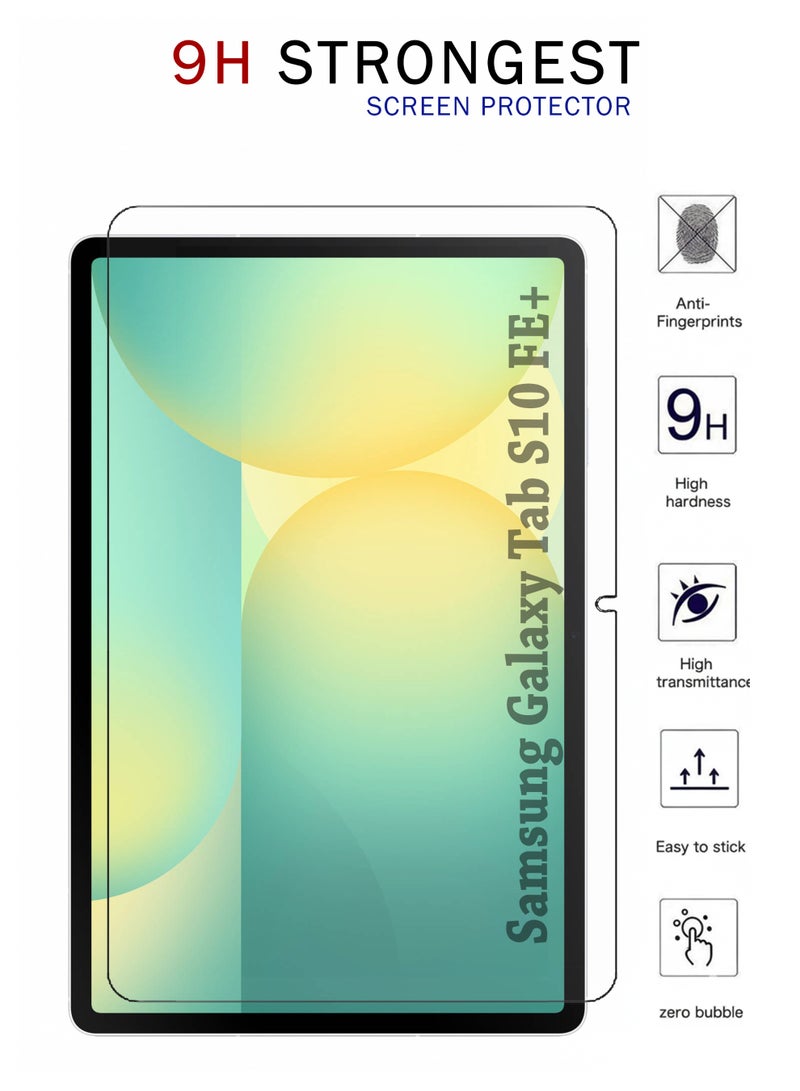 2 Pack Samsung Galaxy Tab S10 FE+ (13.1inch) Tempered Glass Screen Protector | HD Scratch Resistant, High Transparency, Delicate Touch, Anti-Explosion, Bubble-Free | Easy Installation for Samsung Galaxy Tab S10 FE+ (13.1inch) - Image 2