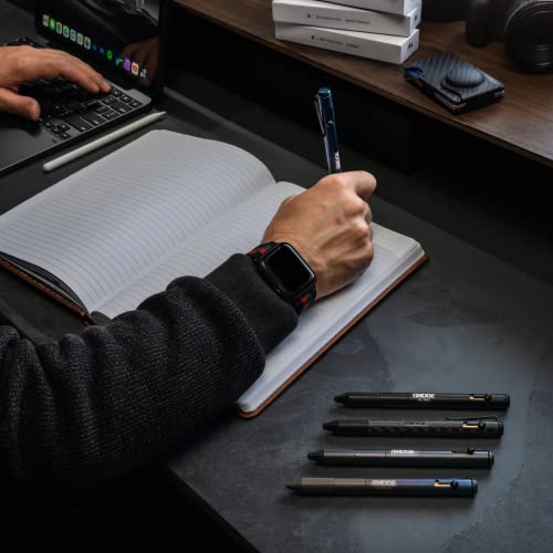 The Ridge Ridge Bolt Action Pen - CNC Machined Everyday Carry Pen, Knurled Grip, Pressurized Refill, Manganese Spring Steel Clip, Compact Pocket EDC Pen with Schmidt EasyFlow 9000 (Carbon Fiber 3K) - Image 3