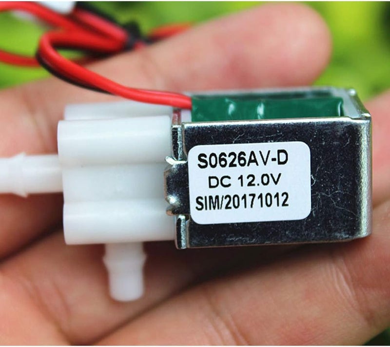 WSDMAVIS 1 Pcs Mini Micro Electric Solenoid Valve DC 12V Normally Closed Magnetic Water Air Control Valve Tools 0-450mmHG - Image 3