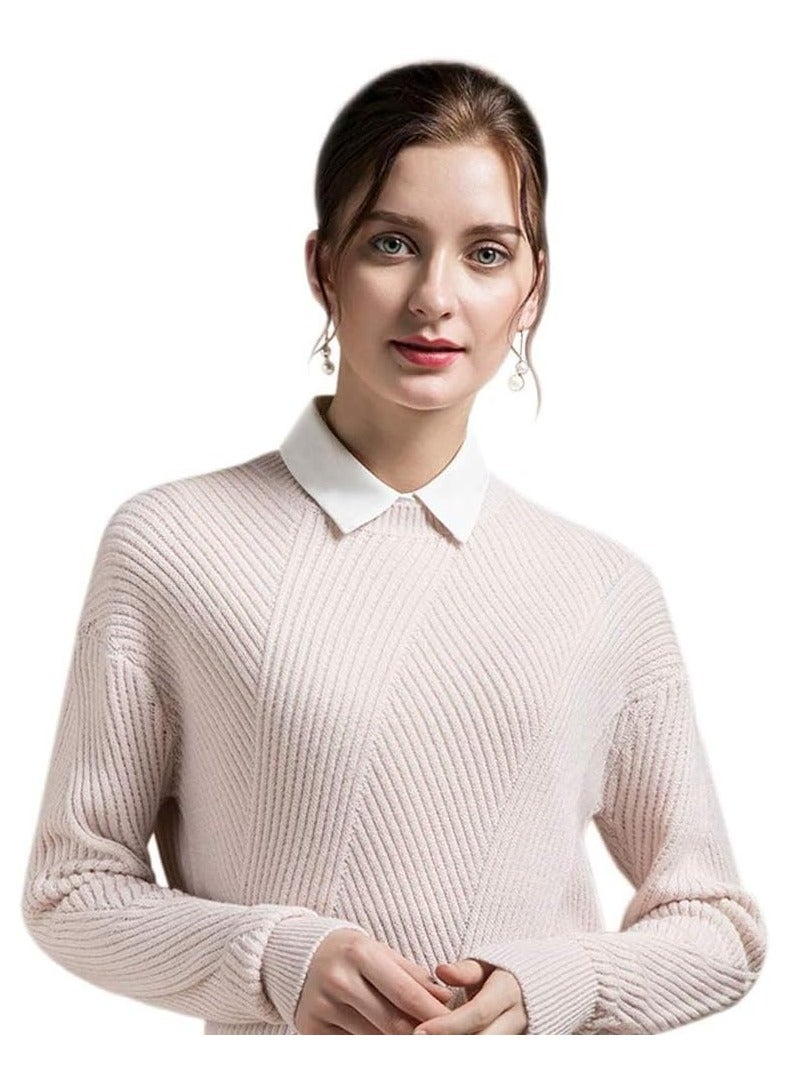 رات سو 2 قطعة: ياقة رقبة مزيفة قابلة للفصل للسيدات، قميص نصفي أزياء مع ياقة كاذبة خفيفة، ياقة زائفة للقمصان قابلة للتعديل للجنسين باللونين الأسود والأبيض. - Image 5