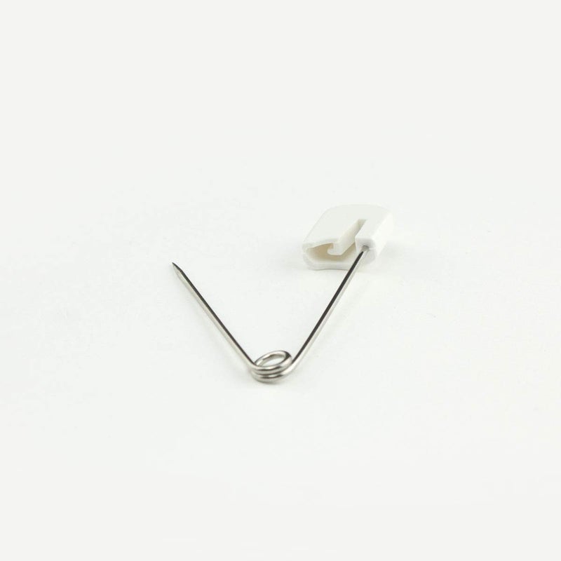 OsoCozy Diaper Pins - {White} - Sturdy, Stainless Steel Diaper Pins with Safe Locking Closures - Use for Special Events, Crafts or Colorful Laundry Pins , 8 Count (Pack of 1) - Image 2