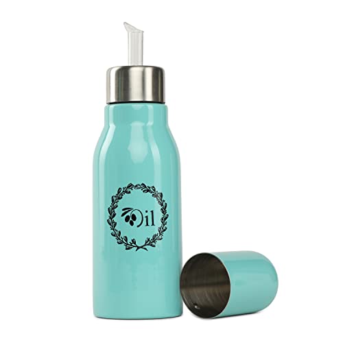 anantam homes Stainless Steel Oil Dispenser Bottle Leakproof | Oil Nozzle Dropper | Cooking Oil containers for Home, Kitchen, Cooking, Café, Restaurant 500 ml(Aqua) - Image 5