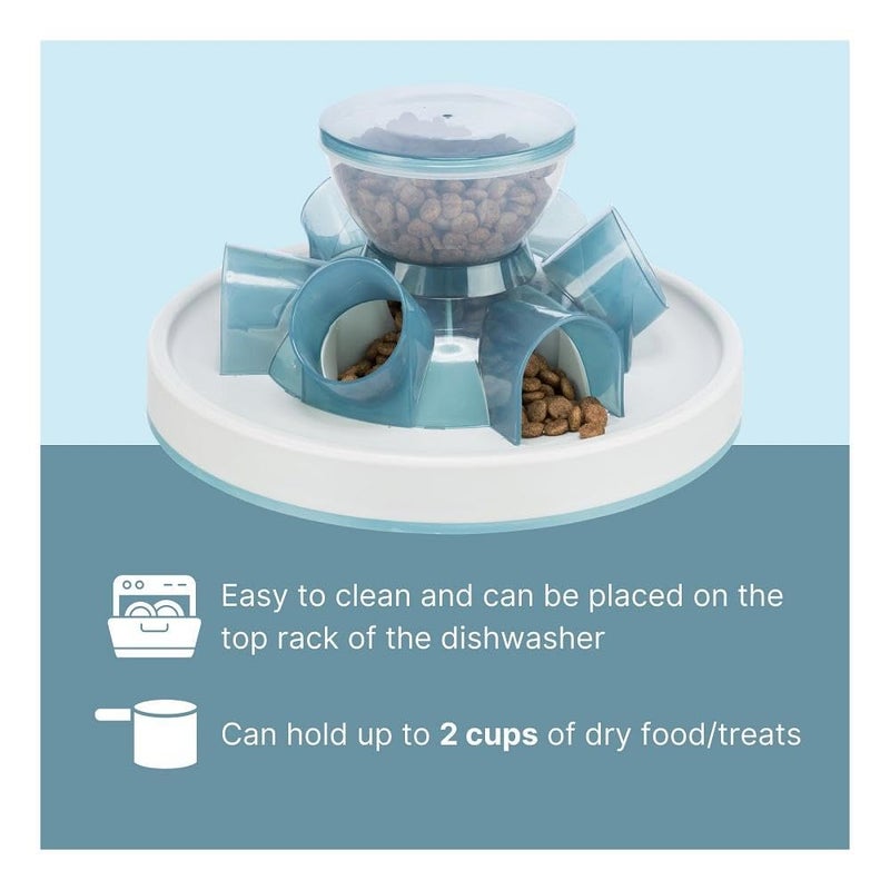 TRIXIE Tunnel Slow Feeder for Cats and Dogs, Interactive Cat Toy, Pet Food Dispenser, Treat Dispenser - Image 4