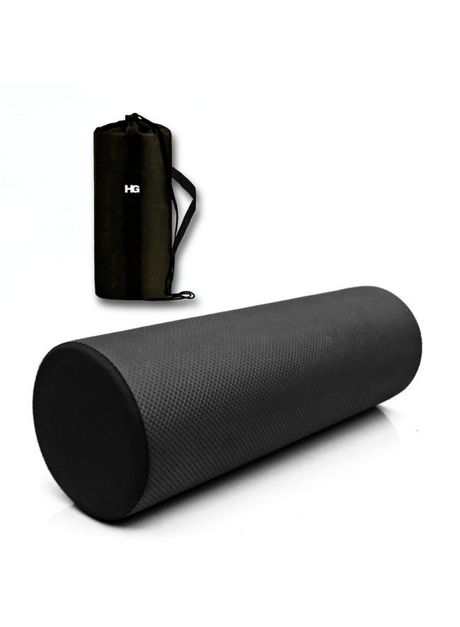 HOMEGALLEY Foam Roller for Exercise and Deep Tissue Massage Roller, Gym Exercise Roller, Workout Foam Roller for Knee Exercise and Pain Relief, Myofascial Release Roller for Back pain - 30 Cm Black - Image 1